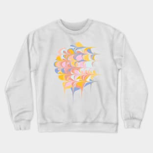 Pastel Marble Swirl Crewneck Sweatshirt